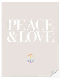 Wall sticker Peace &amp; Love IV