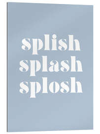 Tableau en plexi-alu Splish Splash Splosh II