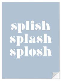 Vinilo para la pared Splish Splash Splosh II