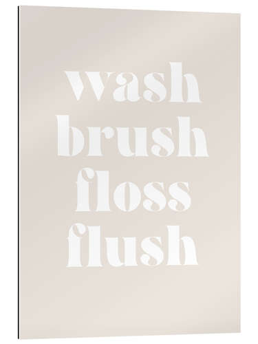 Galleritryck Wash Brush Floss Flush I