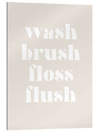 Gallery print Wash Brush Floss Flush I