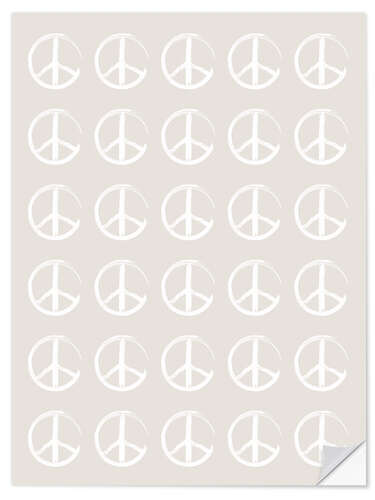 Selvklebende plakat A Lot of Peace II