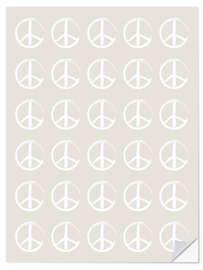 Selvklebende plakat A Lot of Peace II