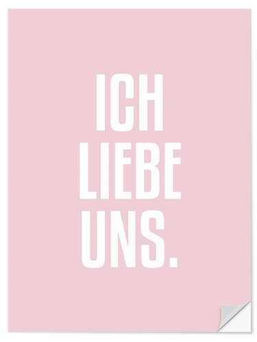 Wandsticker Ich liebe uns.