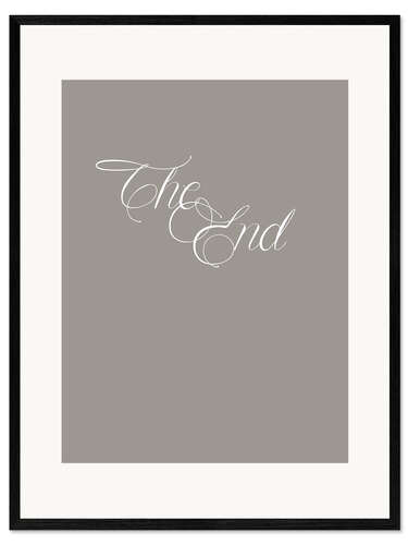 Gerahmter Kunstdruck The End