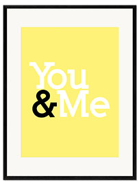 Impression artistique encadrée You &amp; Me