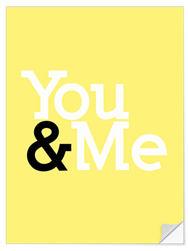 Selvklebende plakat You & Me