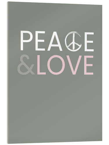 Acrylic print Peace & Love III