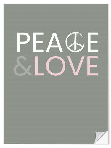 Wall sticker Peace & Love III