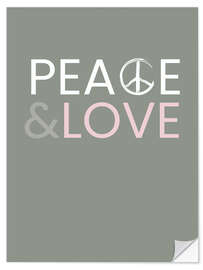 Wandsticker Peace &amp; Love III