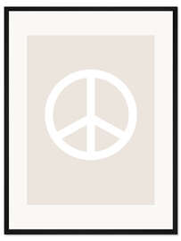 Gerahmter Kunstdruck Peace Sign