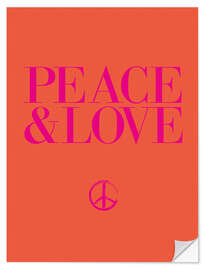 Sticker mural Peace &amp; Love II