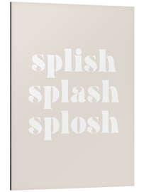 Aluminium print Splish Splash Splosh I