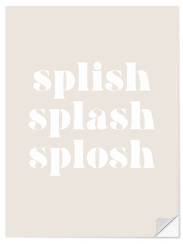 Sticker mural Splish Splash Splosh I