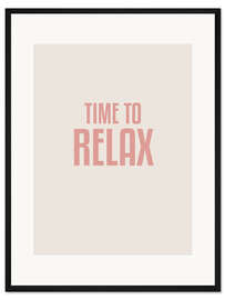 Gerahmter Kunstdruck Time To Relax