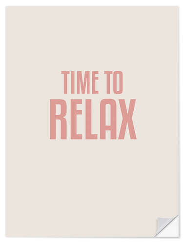 Wandsticker Time To Relax