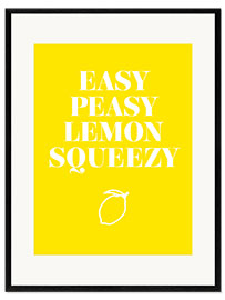 Stampa artistica con cornice Easy Peasy Lemon Squeezy II