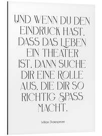 Magnettafel Shakespeare Zitat - Theater