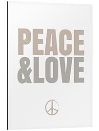 Cuadro de aluminio Peace &amp; Love I