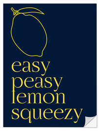 Sticker mural Easy Peasy Lemon Squeezy I