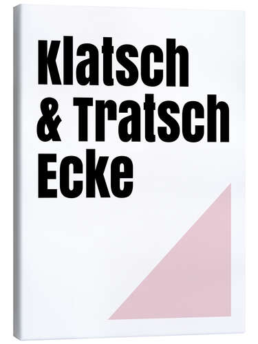 Canvas print Klatsch & Tratsch Ecke I