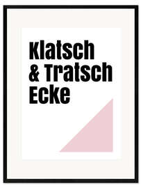 Gerahmter Kunstdruck Klatsch &amp; Tratsch Ecke I