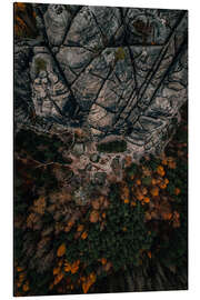 Aluminium print Falkenstein in Autumn