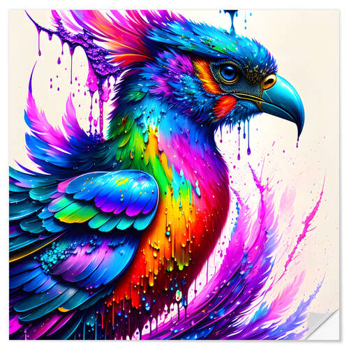 Wall sticker Fluo Phoenix