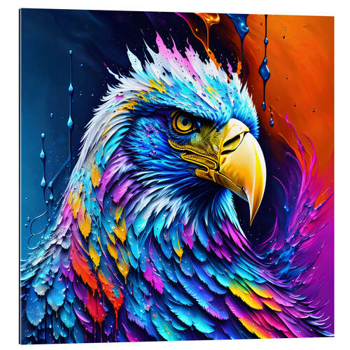 Tableau en plexi-alu Fluo Eagle