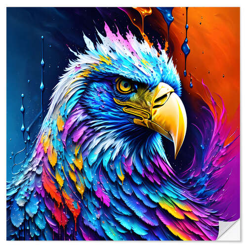 Wall sticker Fluo Eagle