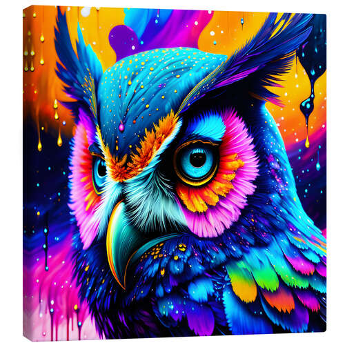 Canvas print Fluo Owl II