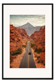 Gerahmter Kunstdruck Auf der Straße durch Nevada