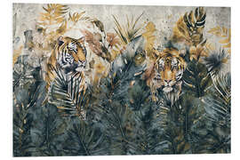 Foam board print Jungle Tigers