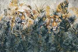 Magnettafel Dschungel-Tiger