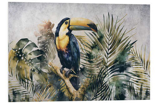 Tableau en PVC Jungle Toucan