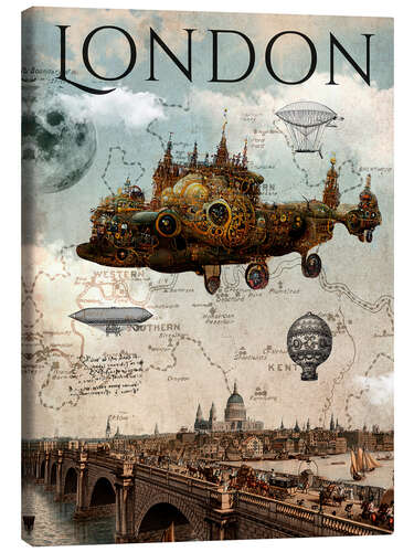 Canvas-taulu Vintage Steampunk London