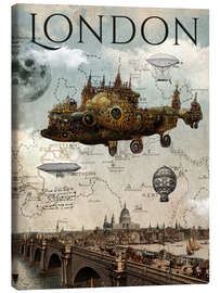 Leinwandbild  Vintage Steampunk London - nobelart