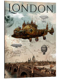 Magnettafel Vintage Steampunk London