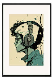 Gerahmter Kunstdruck The Pilot Boy