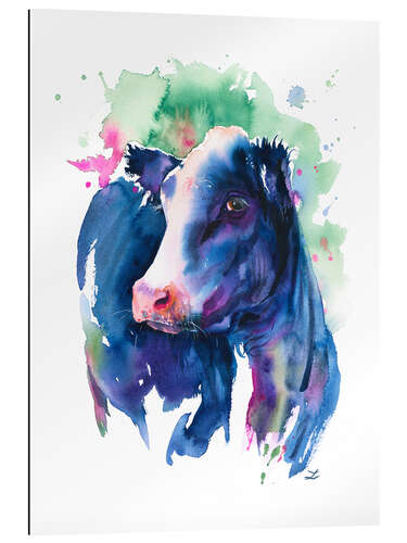 Stampa su plexi-alluminio Pretty Blue Cow