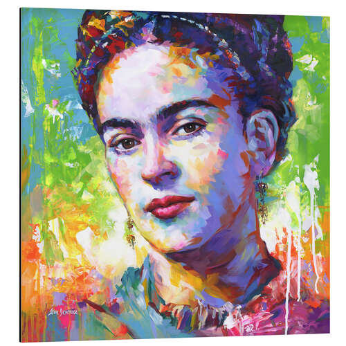 Aluminium print Frida Kahlo II