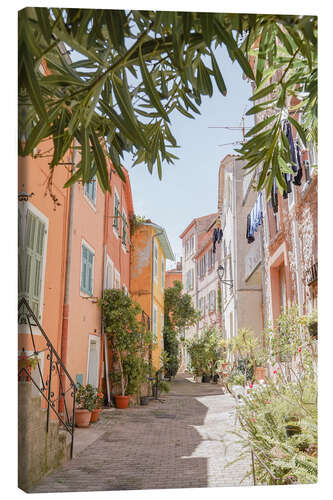 Lienzo Sweet Street in Villefranche sur Mer