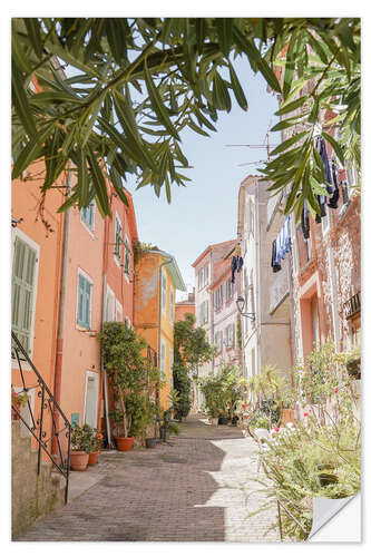 Muursticker Sweet Street in Villefranche sur Mer