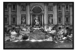 Gerahmter Kunstdruck Trevi Brunnen in Rom