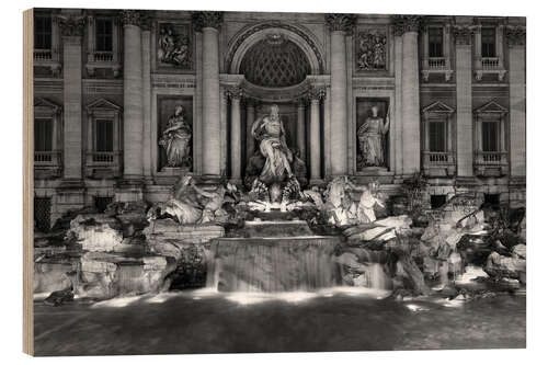 Holzbild Trevi Brunnen in Rom