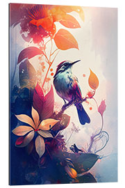 Galleriprint Cute Bird and Tropical Flowers