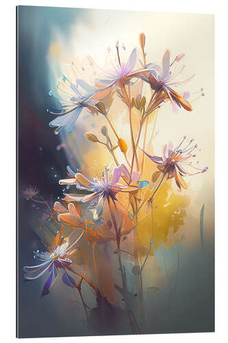 Tableau en plexi-alu Delicate Flowers