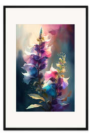 Gerahmter Kunstdruck Leuchtende Blüte II