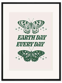 Gerahmter Kunstdruck Earth day every day