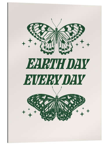 Tableau en plexi-alu Earth day every day